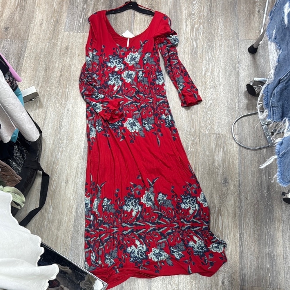 FP We The Free Long sleeve Maxi Dress